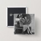 Badge Carré 5 Cm Goupiller (Devant & derrière)
