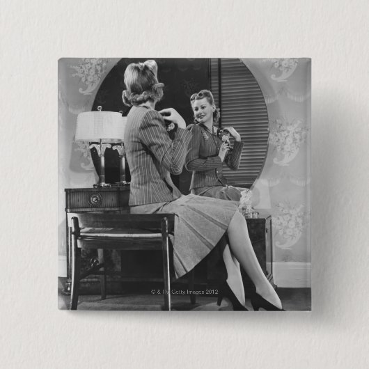 Badge Carré 5 Cm Goupiller (Devant)