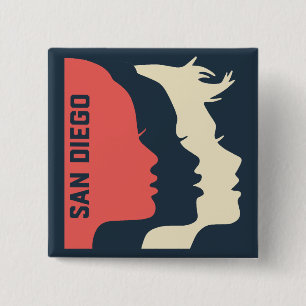 Badge Carré 5 Cm Goupilles carrées générales de WMSD