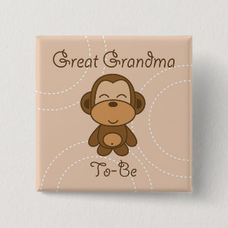 Badge Carré 5 Cm Goupilles de baby shower