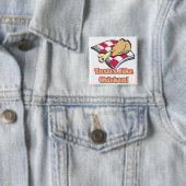 Badge Carré 5 Cm goût de poulet (En situation)