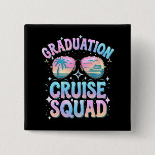Badge Carré 5 Cm Graduation Cruise Squad Cruising Ship Retro