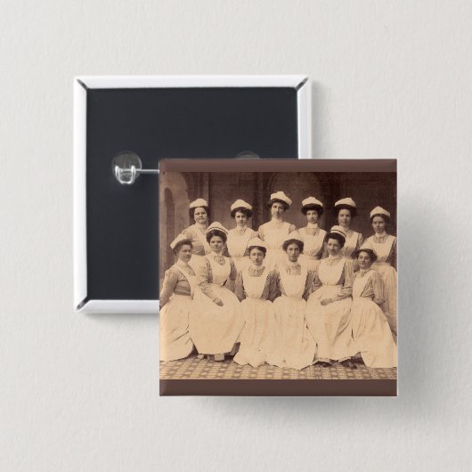 Badge Carré 5 Cm Gradués en nursing (Devant & derrière)