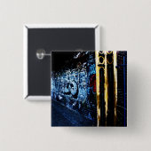 Badge Carré 5 Cm Graffiti par nuit (Devant & derrière)