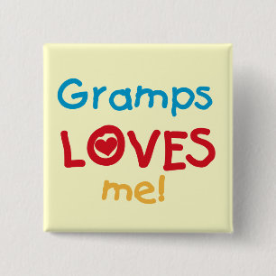 Badge Carré 5 Cm Gramps m'aime T-shirts et cadeaux