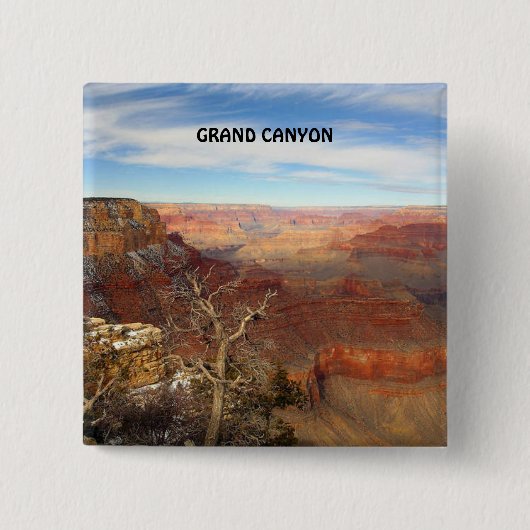 BADGE CARRÉ 5 CM GRAND CANYON (Devant)