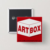 Badge Carré 5 Cm Grand ! Coup ! Bouton ! (Devant & derrière)