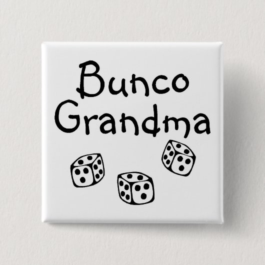 Badge Carré 5 Cm Grand-maman de Bunco (Devant)