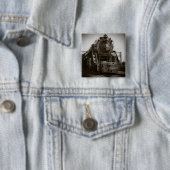 Badge Carré 5 Cm Grand Trunk Western Engine #6335 (En situation)