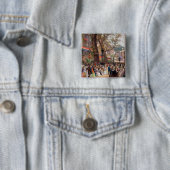 Badge Carré 5 Cm Grande exposition, 1851 : intérieur (En situation)