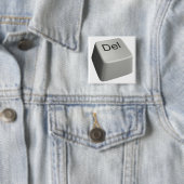 Badge Carré 5 Cm Grande touche d'effacement (En situation)