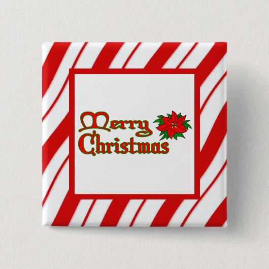 Badge Carré 5 Cm Grandes menthe poivrée (Devant)