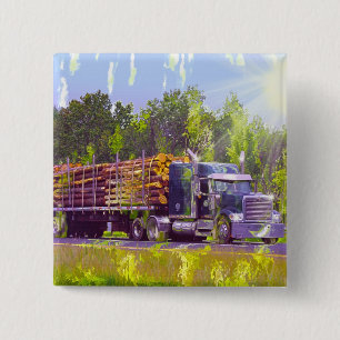 Badge Carré 5 Cm GRANDS CAMIONS et CAMIONS d'INSTALLATION pour des