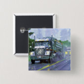 Badge Carré 5 Cm GRANDS CAMIONS et CAMIONS d'INSTALLATION pour des  (Devant & derrière)