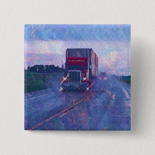 Badge Carré 5 Cm GRANDS CAMIONS et CAMIONS d'INSTALLATION pour des  (Devant)