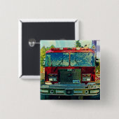 Badge Carré 5 Cm GRANDS CAMIONS et CAMIONS d'INSTALLATION pour des  (Devant & derrière)