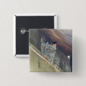 Badge Carré 5 Cm Grange Swallow Series (Devant & derrière)