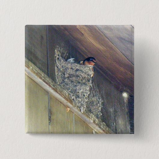 Badge Carré 5 Cm Grange Swallow Series (Devant)