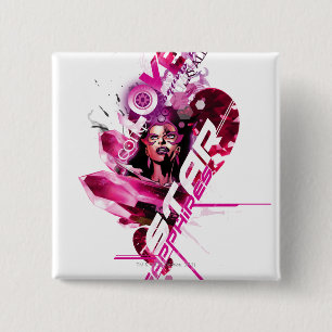 Badge Carré 5 Cm Graphique 8 de saphir d'étoile