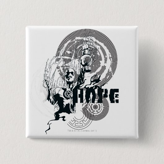 Badge Carré 5 Cm Graphique bleu 4 de lanterne (Devant)