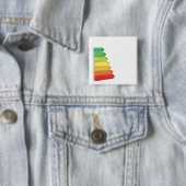 Badge Carré 5 Cm Graphique de l'efficacité énergétique (En situation)