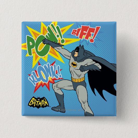 Badge Carré 5 Cm Graphique de poinçonnage Batman (Devant)