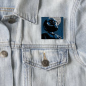 Badge Carré 5 Cm Graphique Toonami TOM 5 Lune (En situation)