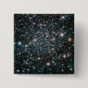 Badge Carré 5 Cm Grappe d'étoiles métalliques lourds Hubble