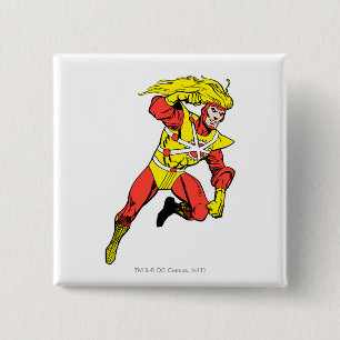 Badge Carré 5 Cm Gravure de Firestorm