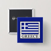 Badge Carré 5 Cm Grèce (Devant & derrière)