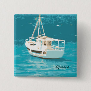 Badge Carré 5 Cm Grèce