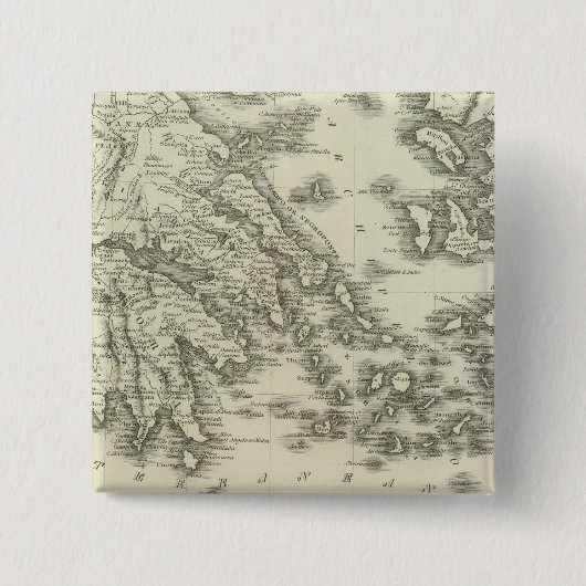 Badge Carré 5 Cm Grèce 16 (Devant)