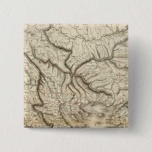 Badge Carré 5 Cm Grèce antique (Devant)