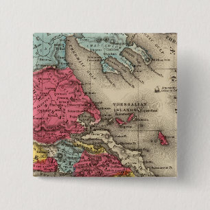 Badge Carré 5 Cm Grèce antique 2