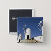 Badge Carré 5 Cm GRÈCE, CRÈTE, province d'Iraklio, Ano Kera : (Devant & derrière)