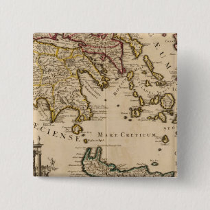 Badge Carré 5 Cm Grèce et Turquie 3