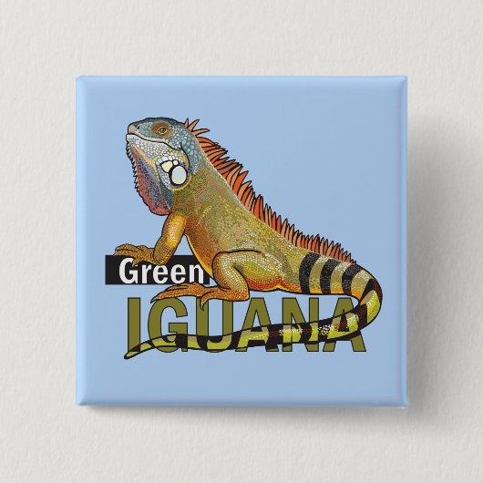 Badge Carré 5 Cm green (Devant)
