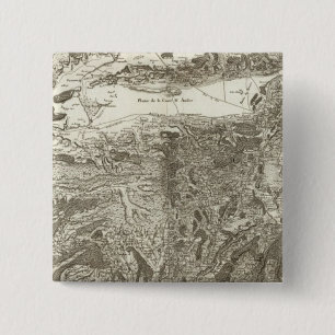 Badge Carré 5 Cm Grenoble