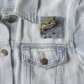 Badge Carré 5 Cm grenouille léopard du Nord, île de la voie maritim (En situation)