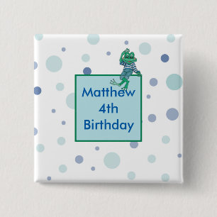 Badge Carré 5 Cm Grenouille portant des jeans