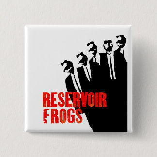 Badge Carré 5 Cm grenouilles de réservoir