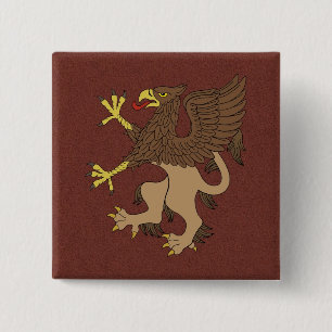 Badge Carré 5 Cm Griffin Rampant