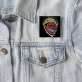 Badge Carré 5 Cm Grillz (En situation)
