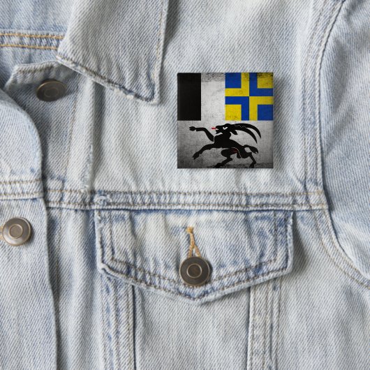 Badge Carré 5 Cm Grisons (En situation)