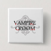 Badge Carré 5 Cm Groom vampire (Devant)