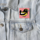 Badge Carré 5 Cm Gros-bec de soirée (En situation)