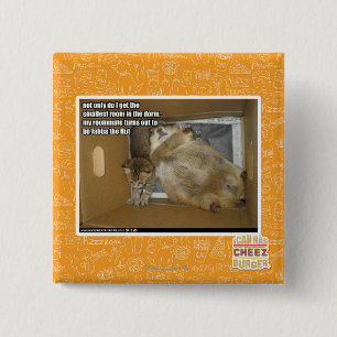 Badge Carré 5 Cm Gros compagnon de chambre