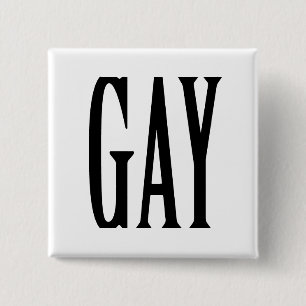 BADGE CARRÉ 5 CM GROS GAY