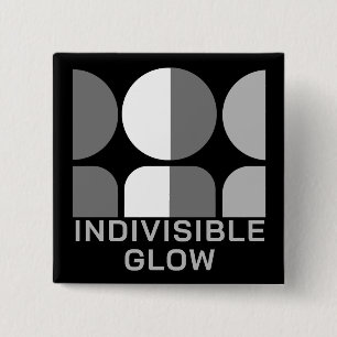 Badge Carré 5 Cm Groupe GLOBE indivisible Gris