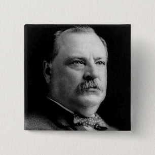 Badge Carré 5 Cm Grover Cleveland